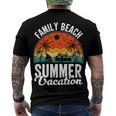 Funny Enjoy The Summer Family Beach Summer Vacation Men's Crewneck Short Sleeve Back Print T-shirt