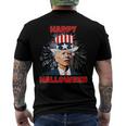 Funny Joe Biden Happy Halloween For Fourth Of July Men's Crewneck Short Sleeve Back Print T-shirt