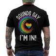 Gay Pride Sounds Gay Im In Men Women Lgbt Rainbow Men's Back Print T-shirt