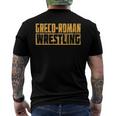 Greco Roman Wrestling Training Wrestler Outfit Men's Back Print T-shirt