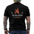 The Grill Father Bbq Fathers Day Men's Back Print T-shirt