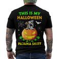 This Is My Halloween Costume Pajama English Bulldog Lover Men's T-shirt Back Print