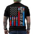 Happy 4Th Of July American Flag Fireworks Patriotic Outfits Men's Back Print T-shirt