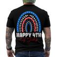Happy 4Th Of July Celebration 4Th Of July Rainbow Men's T-shirt Back Print