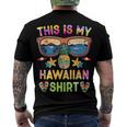 This Is My Hawaiian Luau Aloha Hawaii Beach Pineapple Men's T-shirt Back Print