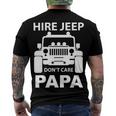 Hirejeep Dont Care Papa T-Shirt Fathers Day Gift Men's Crewneck Short Sleeve Back Print T-shirt