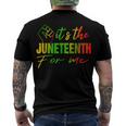 Junenth Its The Junenth For Me Junenth 1865 Men's Back Print T-shirt