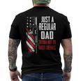 Just A Regular Dad Trying Not To Raise Liberals -- On Back Men's Back Print T-shirt