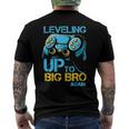 Leveling Up To Big Bro Again Gaming Lovers Vintage Men's Back Print T-shirt
