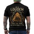 Louden Name Shirt Louden Family Name V4 Men's Crewneck Short Sleeve Back Print T-shirt