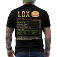 Lox Nutrition Facts Funny Christmas 12 Shirt Men's Crewneck Short Sleeve Back Print T-shirt