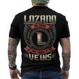 Lozano Blood Run Through My Veins Name Men's Crewneck Short Sleeve Back Print T-shirt