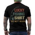 This Is My Lucky Fishing Do Not Wash Fisherman Men's T-shirt Back Print