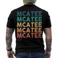 Mcatee Name Shirt Mcatee Family Name Men's Crewneck Short Sleeve Back Print T-shirt