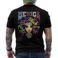 Merica African American Flag Bandana - 4Th Of July Queen Men's Back Print T-shirt