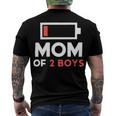 Mom Of 2 Boys Shirt From Son Mothers Day Birthday Women Active 154 Trending Shirt Men's Crewneck Short Sleeve Back Print T-shirt