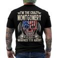 Montgomery Name Im The Crazy Montgomery Men's T-Shirt Back Print