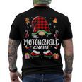 Motorcycle Gnome Buffalo Plaid Red 460 Shirt Men's Crewneck Short Sleeve Back Print T-shirt