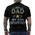 My Son Wears Combat Bootsproud 689 Shirt Men's Crewneck Short Sleeve Back Print T-shirt