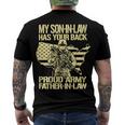 My Soninlaw Has Your Back Proud Army 688 Shirt Men's Crewneck Short Sleeve Back Print T-shirt