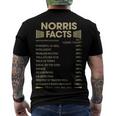 Norris Name Norris Facts Men's T-Shirt Back Print