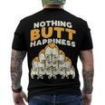 Nothing Butt Happiness Funny Welsh Corgi Dog Pet Lover Gift V5 Men's Crewneck Short Sleeve Back Print T-shirt
