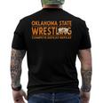 Oklahoma State Wrestling Compete Defeat Repeat Men's Back Print T-shirt