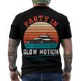 Party In Slow Motion Vintage Funny Boating Boating Gifts Men's Crewneck Short Sleeve Back Print T-shirt