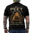 Peet Name Shirt Peet Family Name V3 Men's Crewneck Short Sleeve Back Print T-shirt