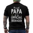 Proud Papa Of Official Teenager - 13Th Birthday Men's Back Print T-shirt