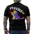 Purride Gay Pride Cat Pride Cat Cat Lgbtq Men's Back Print T-shirt Purride Gay Pride Cat Pride Cat Cat Lgbtq Men's Back Print T-shirt