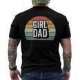 Retro Girl Dad Proud Father Love Dad Of Girls Vintage Men's Back Print T-shirt