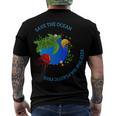 Save The Ocean Keep The Sea Plastic Free Men's Crewneck Short Sleeve Back Print T-shirt