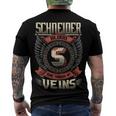 Schneider Blood Run Through My Veins Name V5 Men's Crewneck Short Sleeve Back Print T-shirt