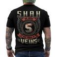 Shah Blood Run Through My Veins Name V5 Men's Crewneck Short Sleeve Back Print T-shirt