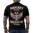 Shockey Blood Runs Through My Veins Name Men's Crewneck Short Sleeve Back Print T-shirt