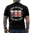 Shut Up Liver Youre Fine Usa Beer National Celebration Men's Crewneck Short Sleeve Back Print T-shirt