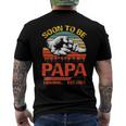 Soon To Be Papa Est 2022 New Papa Vintage Men's Back Print T-shirt