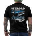 Mens Step-Dad Of The Birthday Boy Monster Truck Birthday Men's Back Print T-shirt