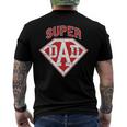 Super Dad Superhero Daddy Tee Fathers Day Outfit Men's Back Print T-shirt