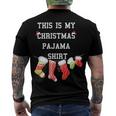 This Is My Christmas Pajama 876 Shirt Men's Crewneck Short Sleeve Back Print T-shirt