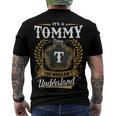 Tommy Blood Runs Through My Veins Name V2 Men's Crewneck Short Sleeve Back Print T-shirt