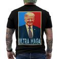 Ultra Maga President Donald Trump Gift Men's Crewneck Short Sleeve Back Print T-shirt