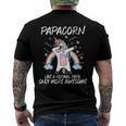 Unicorn Dabbing Papacorn Like Normal Papa Only More Awesome Men's Back Print T-shirt