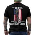 Veteran Veterans Day Us Veterans Respect Veterans Are Not Suckers Or Losers 189 Navy Soldier Army Military Men's Crewneck Short Sleeve Back Print T-shirt