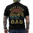 Vingtage Best Dad Ever Fathers DayShirts Men's Crewneck Short Sleeve Back Print T-shirt