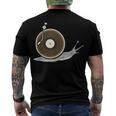 Vinyl Snail Vinyl Records Dj Vinyl Slug Lp Collector 155 Trending Shirt Men's Crewneck Short Sleeve Back Print T-shirt