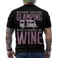 Weekend Forecast Camping With A Chance 18 Shirt Men's Crewneck Short Sleeve Back Print T-shirt