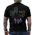 Womens Camp Hair Dont Care Camping Camper Awesome GiftShirt Men's Crewneck Short Sleeve Back Print T-shirt