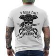 A Mega Pint Brewing Pirate Of The Mega Pint Men's Crewneck Short Sleeve Back Print T-shirt